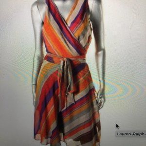 Ralph Lauren Chiffon Wrap Dress